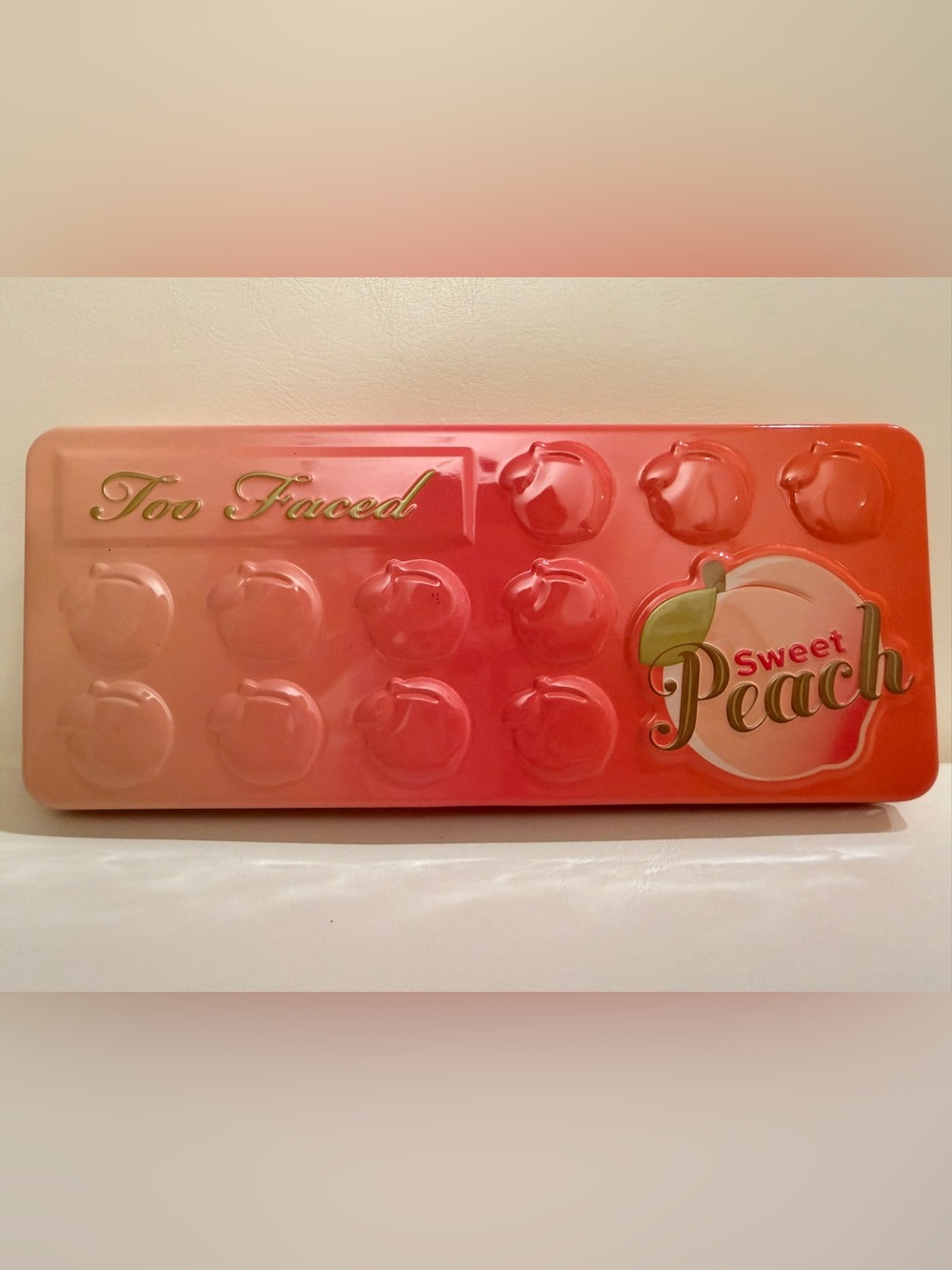 Too Faced Sweet Peach eyeshadow palette.